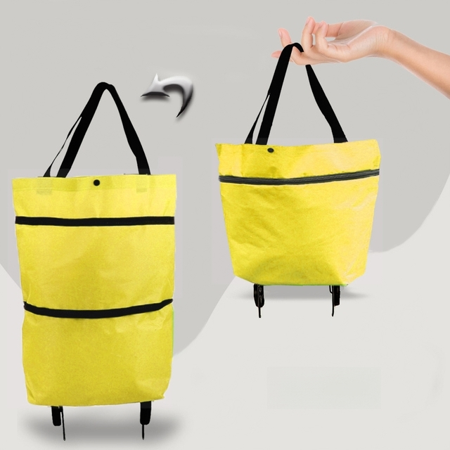 Le sac de courses pliable et portable avec roulettes