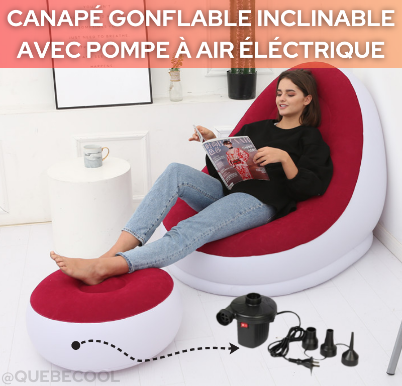 Canapé gonflable inclinable