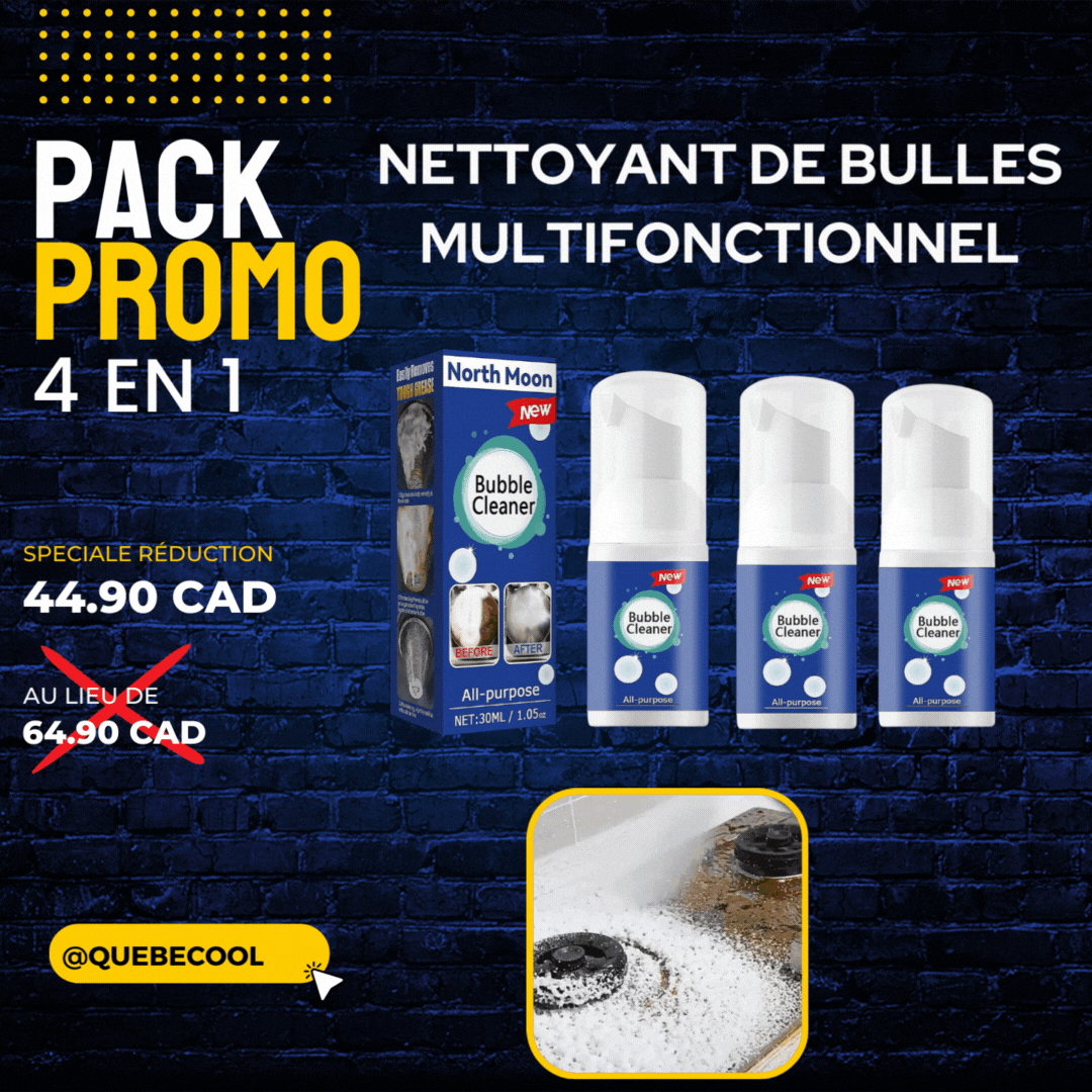 Nettoyant de bulles multifonctionnel tout usage