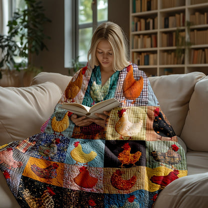 PouleDouce™ – Couverture Cocooning à Imprimé Coloré