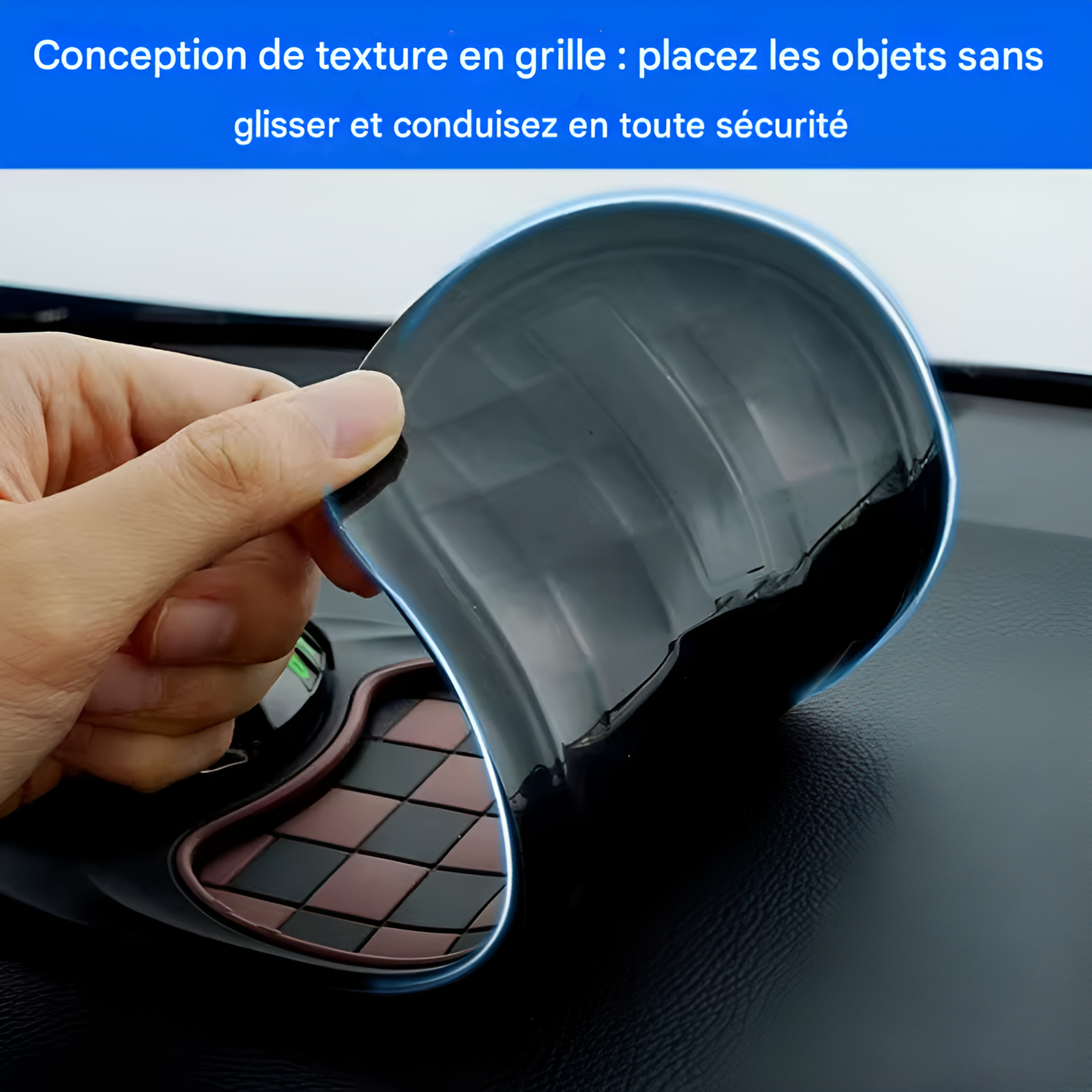Tapis antidrapant multifonctionnel pour voiture