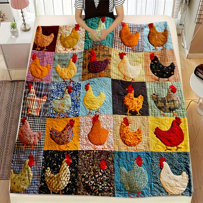 PouleDouce™ – Couverture Cocooning à Imprimé Coloré
