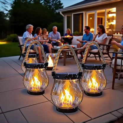 AuréaLume™ – Lanterne Solaire Effet Brasier