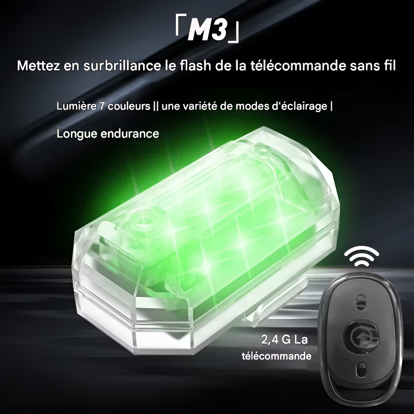 Lumière Stroboscopique LED 7 Modes – Performance et visibilité maximale