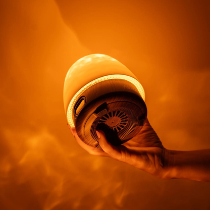 Lampe Aurora Sonique — Ambiance lumineuse 18 couleurs + Enceinte Bluetooth intégrée.