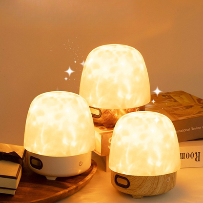 Lampe Aurora Sonique — Ambiance lumineuse 18 couleurs + Enceinte Bluetooth intégrée.