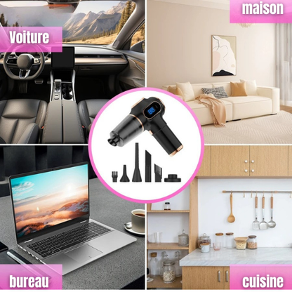 VortexGo™ – Mini Aspirateur Auto Ultra-Puissant & Compact