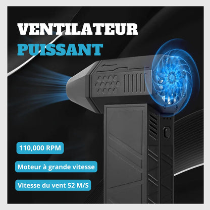 DéneigePro™ Ventilateur puissant à flux d'air canalisé pour un déneigement rapide