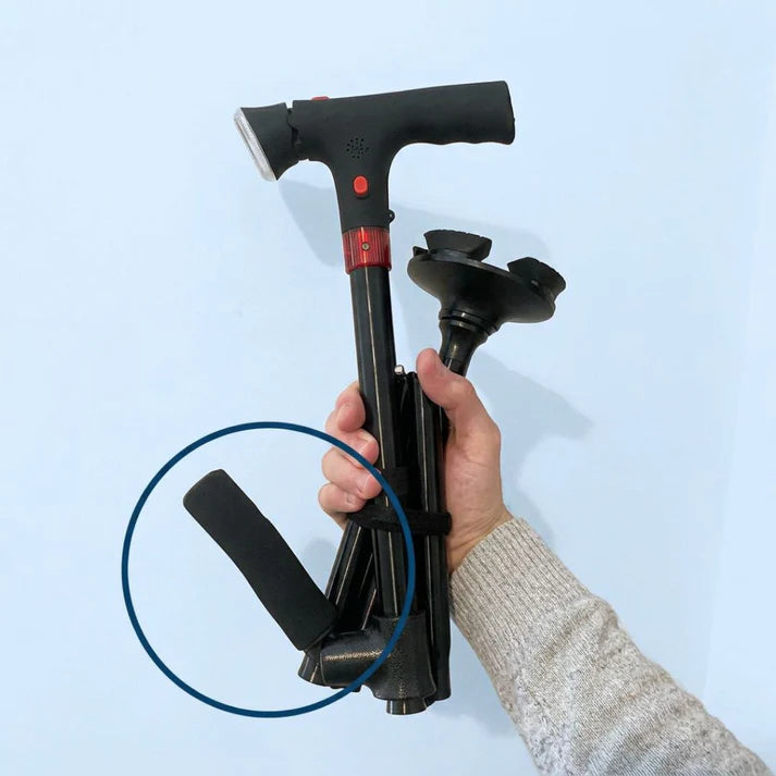 Canne ErgoFlex Pro — Base 360° Stabilité Totale.
