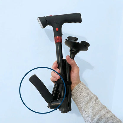 Canne ErgoFlex Pro — Base 360° Stabilité Totale.