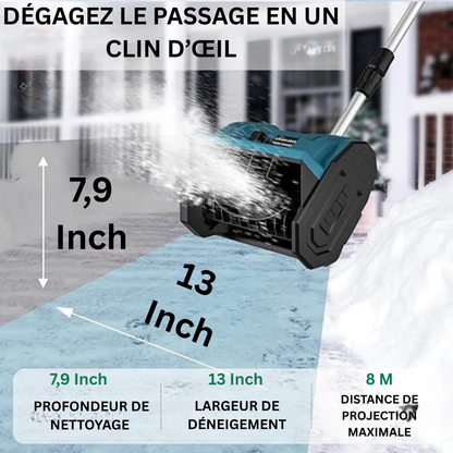 NordClear™ Pro – Déneigeuse Sans Fil Ultra-Légère