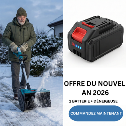 NordClear™ Pro – Déneigeuse Sans Fil Ultra-Légère