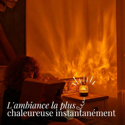 Lampe Aurora Sonique — Ambiance lumineuse 18 couleurs + Enceinte Bluetooth intégrée.
