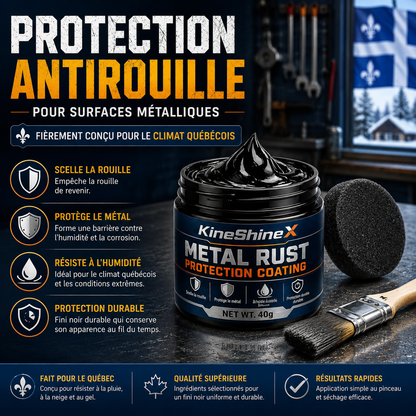 MétalRéno™ — Revêtement Noir Antirouille 2-en-1