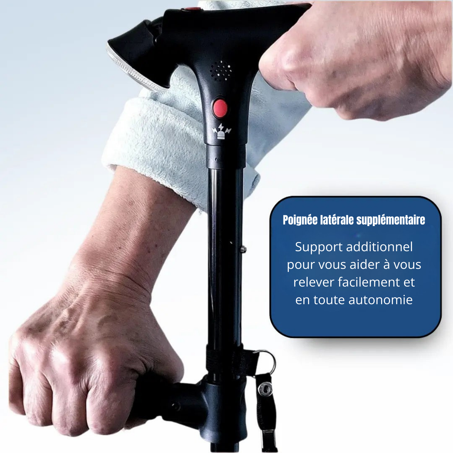 Canne ErgoFlex Pro — Base 360° Stabilité Totale.