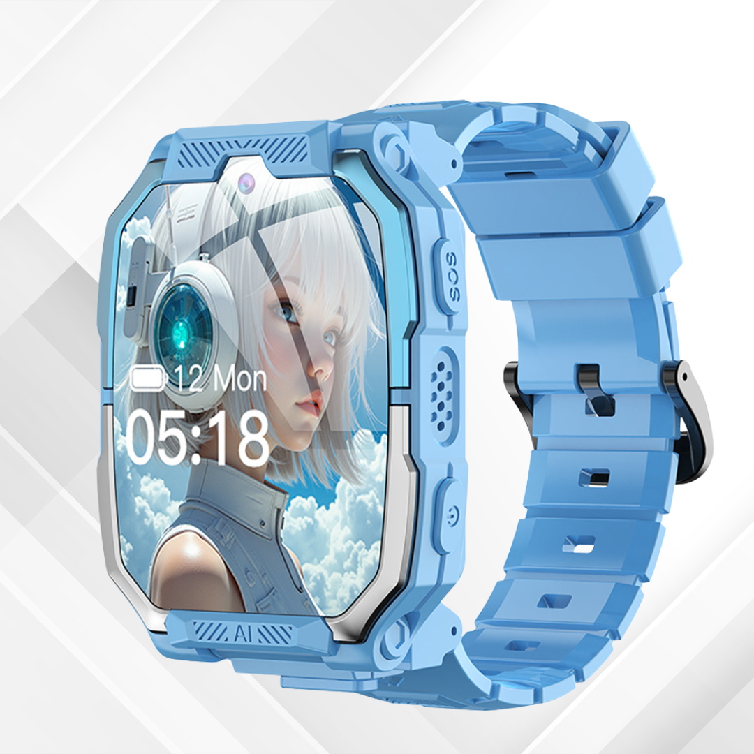 kiumo™ Pro 4G — Montre connectée enfant avec GPS, appels vidéo & bouton SOS