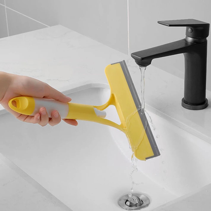 NettoVitre Pro — Grattoir Nettoyant 3-en-1 — Vaporisateur · Brosse · Raclette