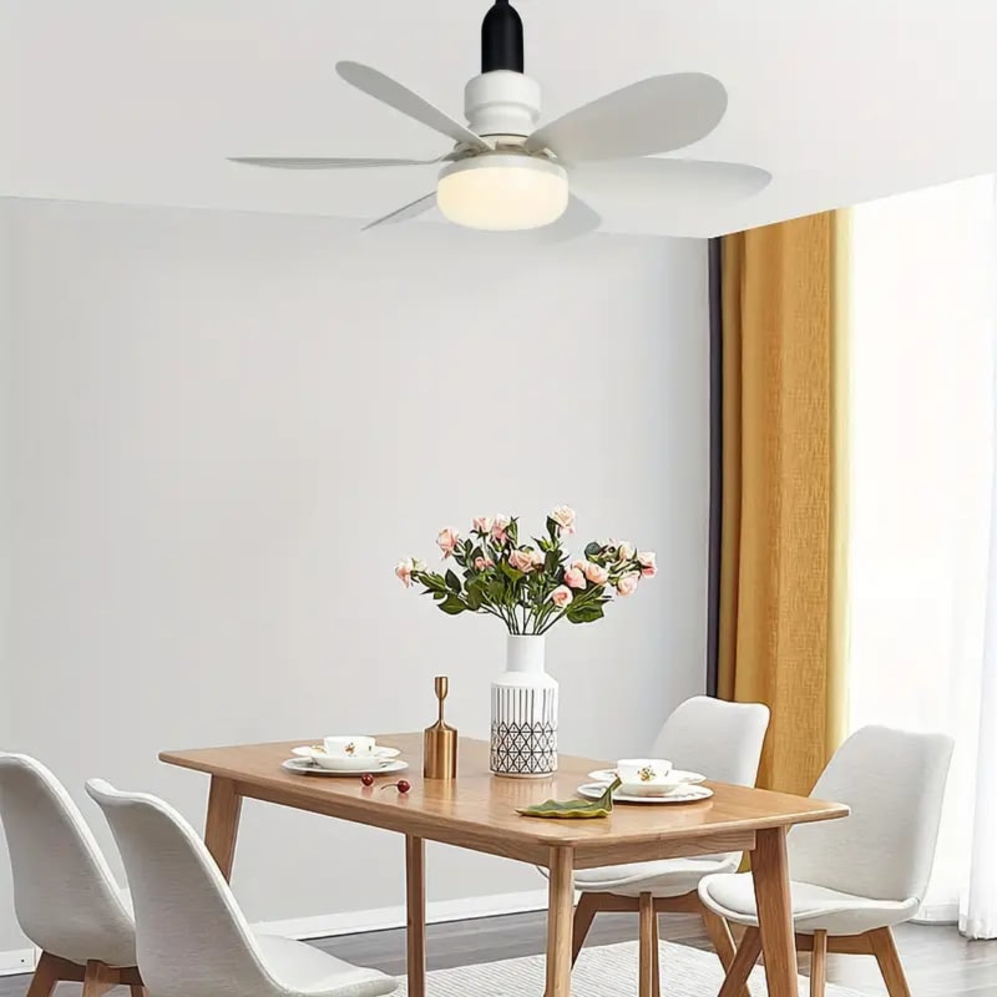 VentiloPro 2-en-1 — Ventilateur de plafond avec lumière LED & télécommande.