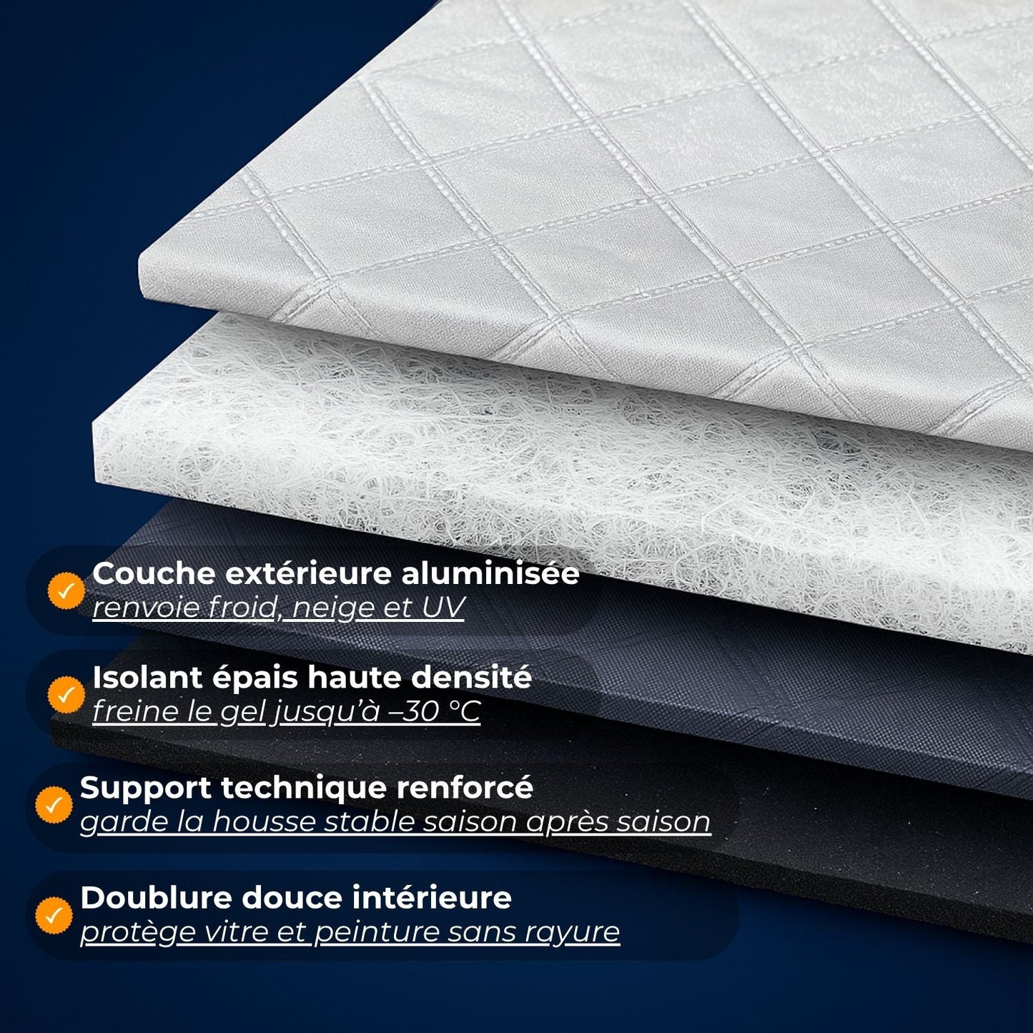 Juste de pare-brise magnétique