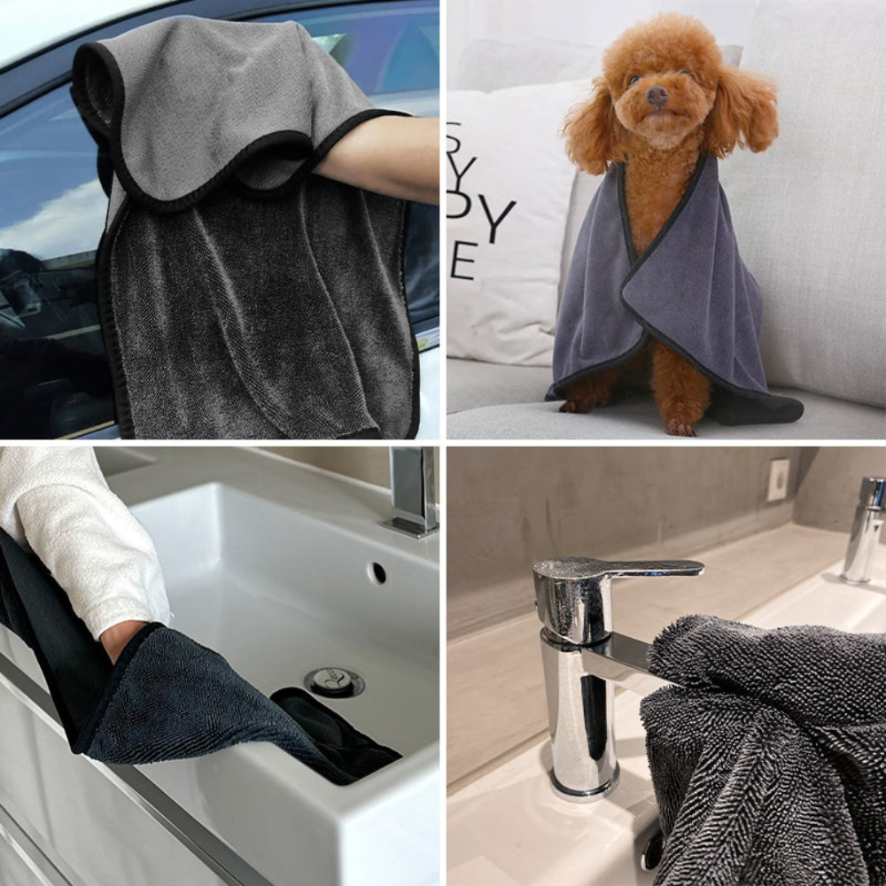 HydraSoft™ – Essuie-Tout Réutilisable Premium - Pack de 2