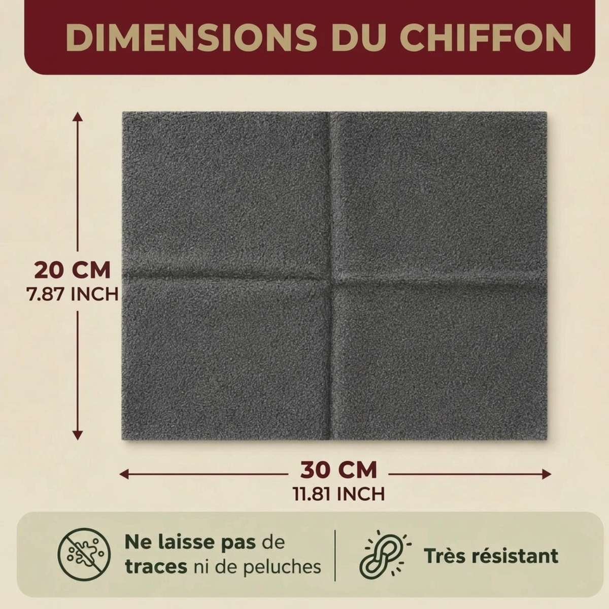 Chiffon Microfibre MagicClean™ — Nettoyage Sans Produit, Résultat Impeccable