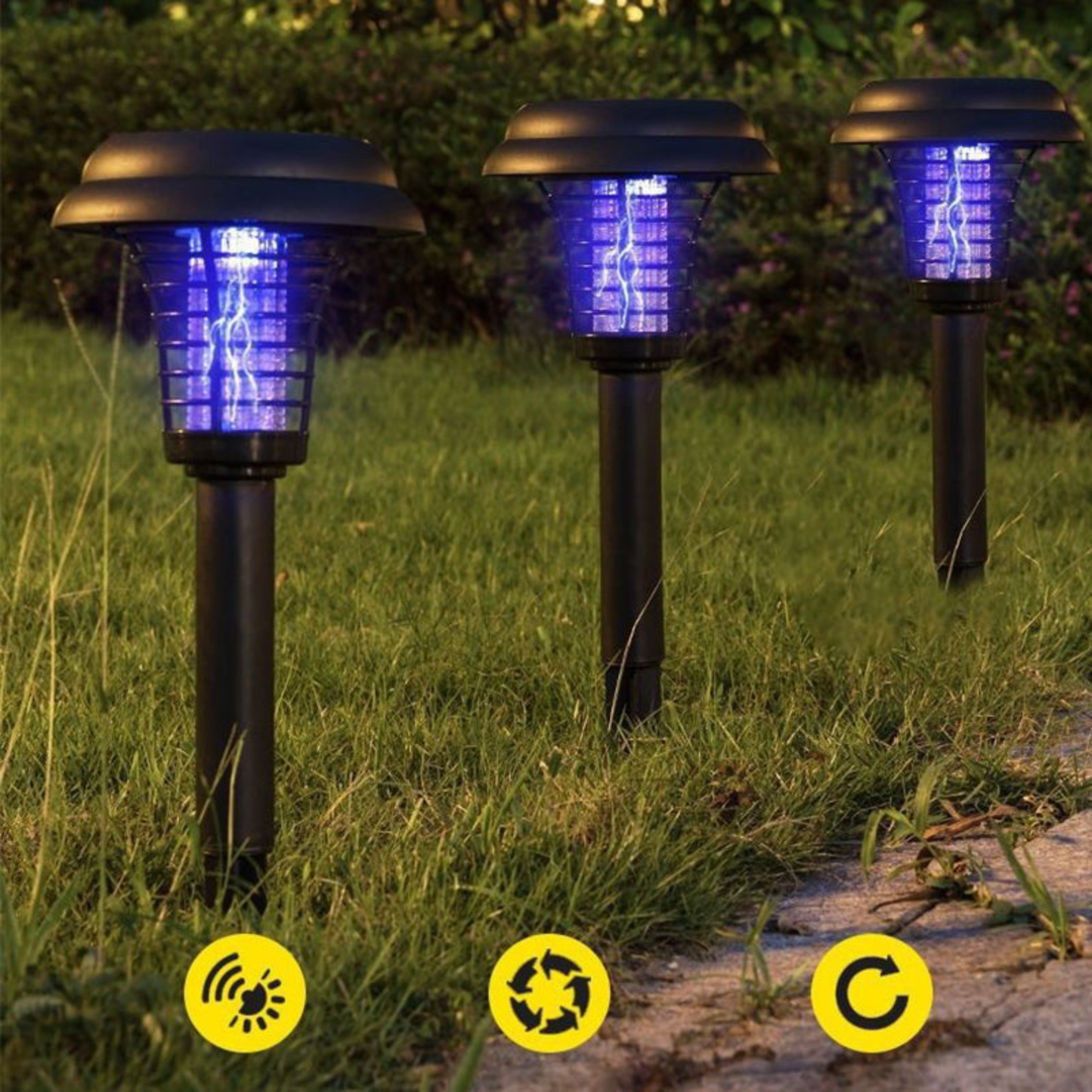 LumiZap Pro — Lampe Solaire Anti-Moustiques 2-en-1