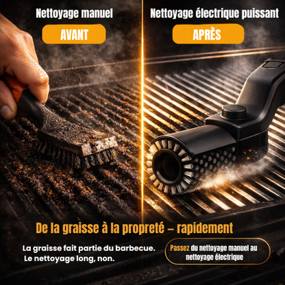 GrillX™ – Nettoyeur Électrique Haute Puissance pour Grilles.