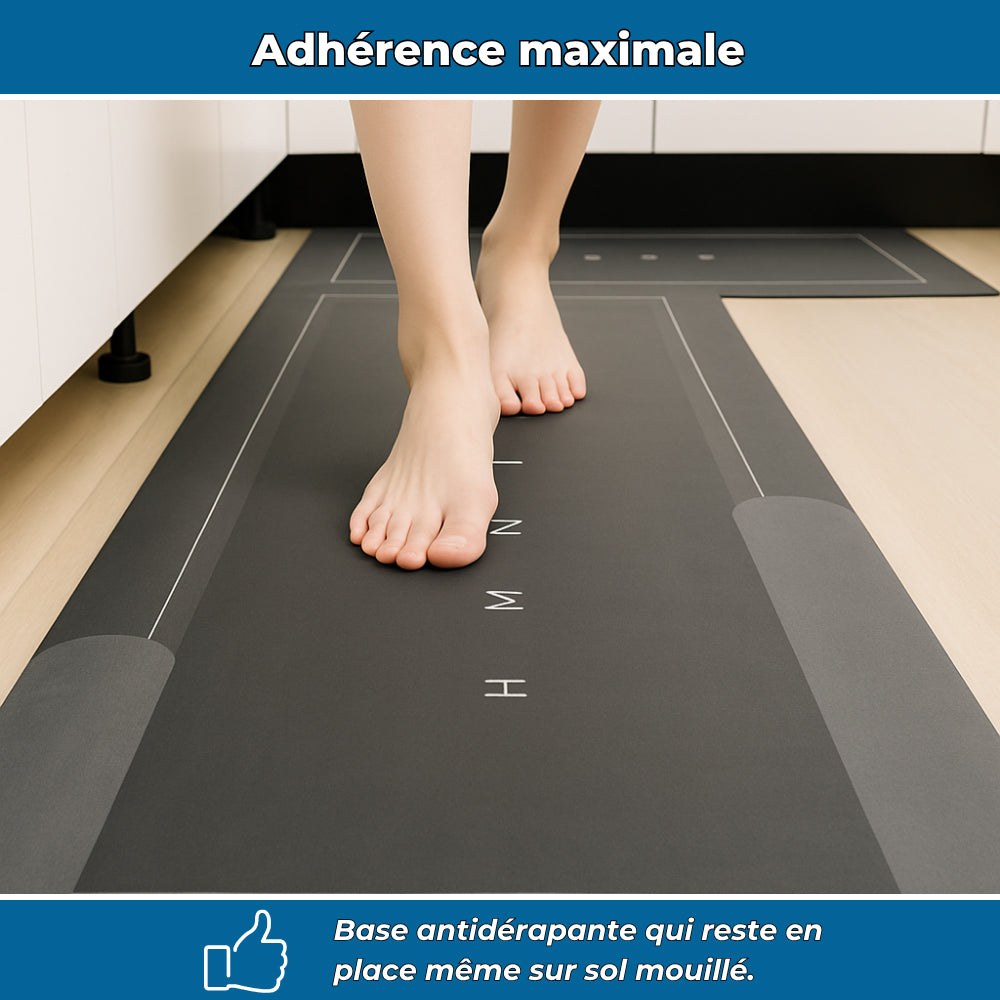 CleanStep™ – Tapis de Cuisine Antidérapant & Lavable