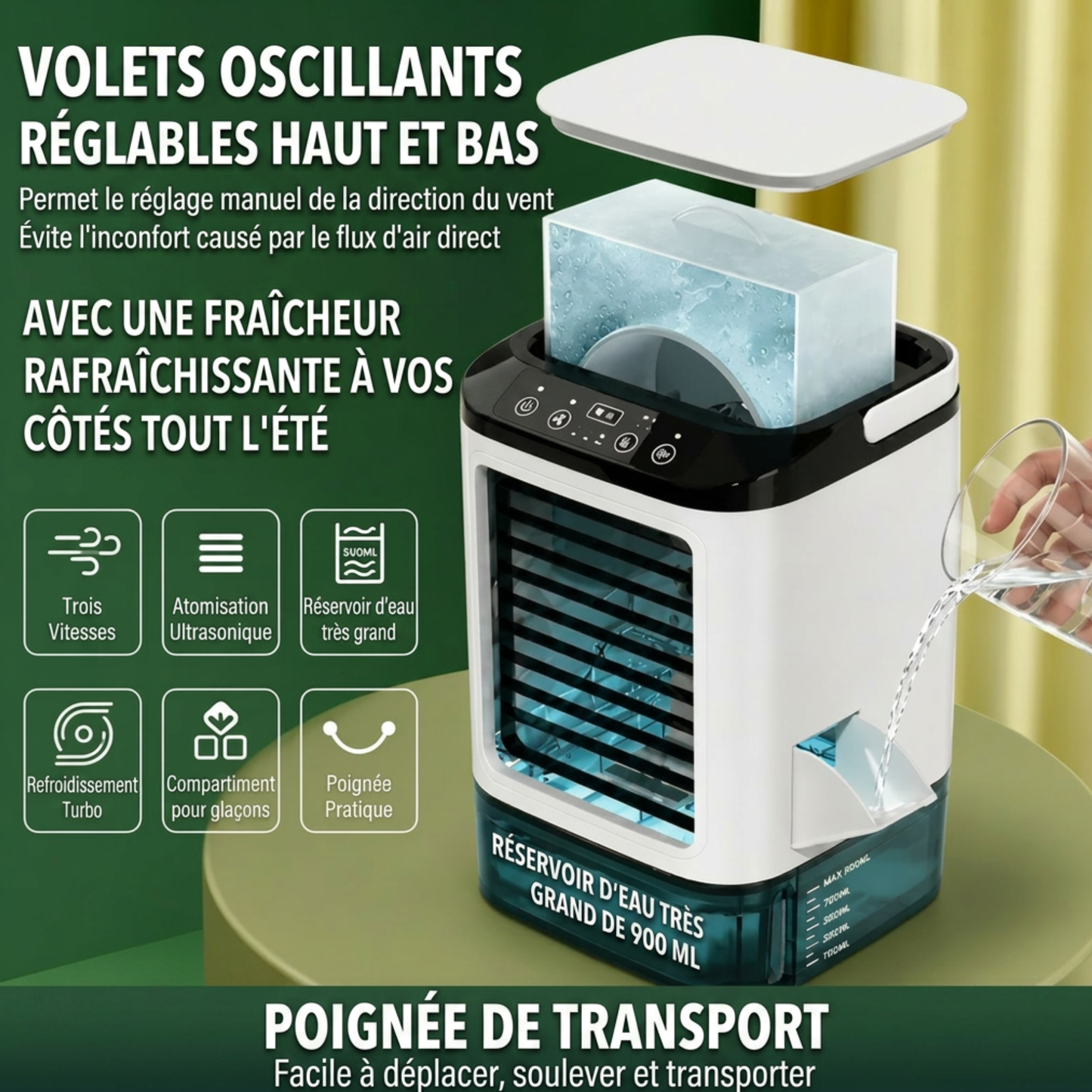 Boréa ClimaPro 2-en-1 — Climatiseur & Chauffage Portable Silencieux