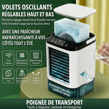 Boréa ClimaPro 2-en-1 — Climatiseur & Chauffage Portable Silencieux