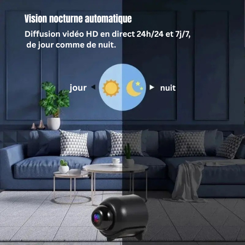 SentraView™ – Caméra Mini Sécurité Ultra Discrète 4K