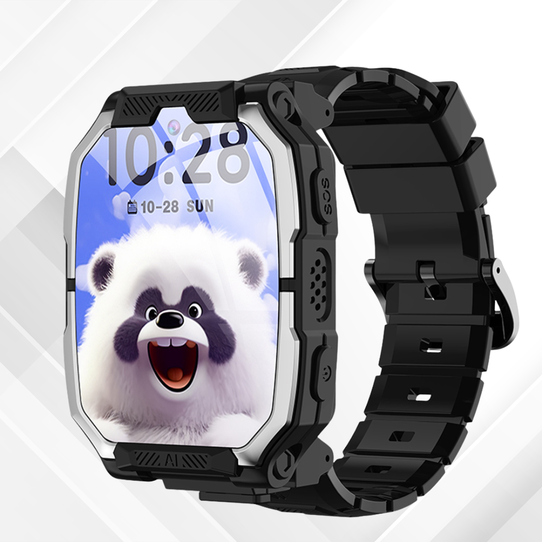 kiumo™ Pro 4G — Montre connectée enfant avec GPS, appels vidéo & bouton SOS