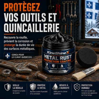 MétalRéno™ — Revêtement Noir Antirouille 2-en-1