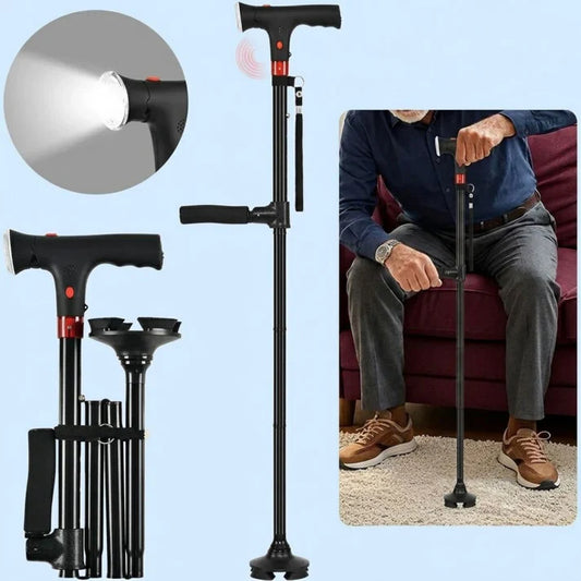 Canne ErgoFlex Pro — Base 360° Stabilité Totale.