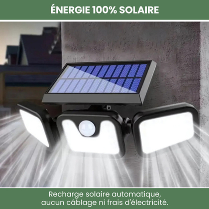 GlowGuard™ – Lampe Solaire Extérieure à Capteur Intelligent.