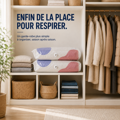 EspaceMax™ | Sac Compressible 3D Sans Pompe