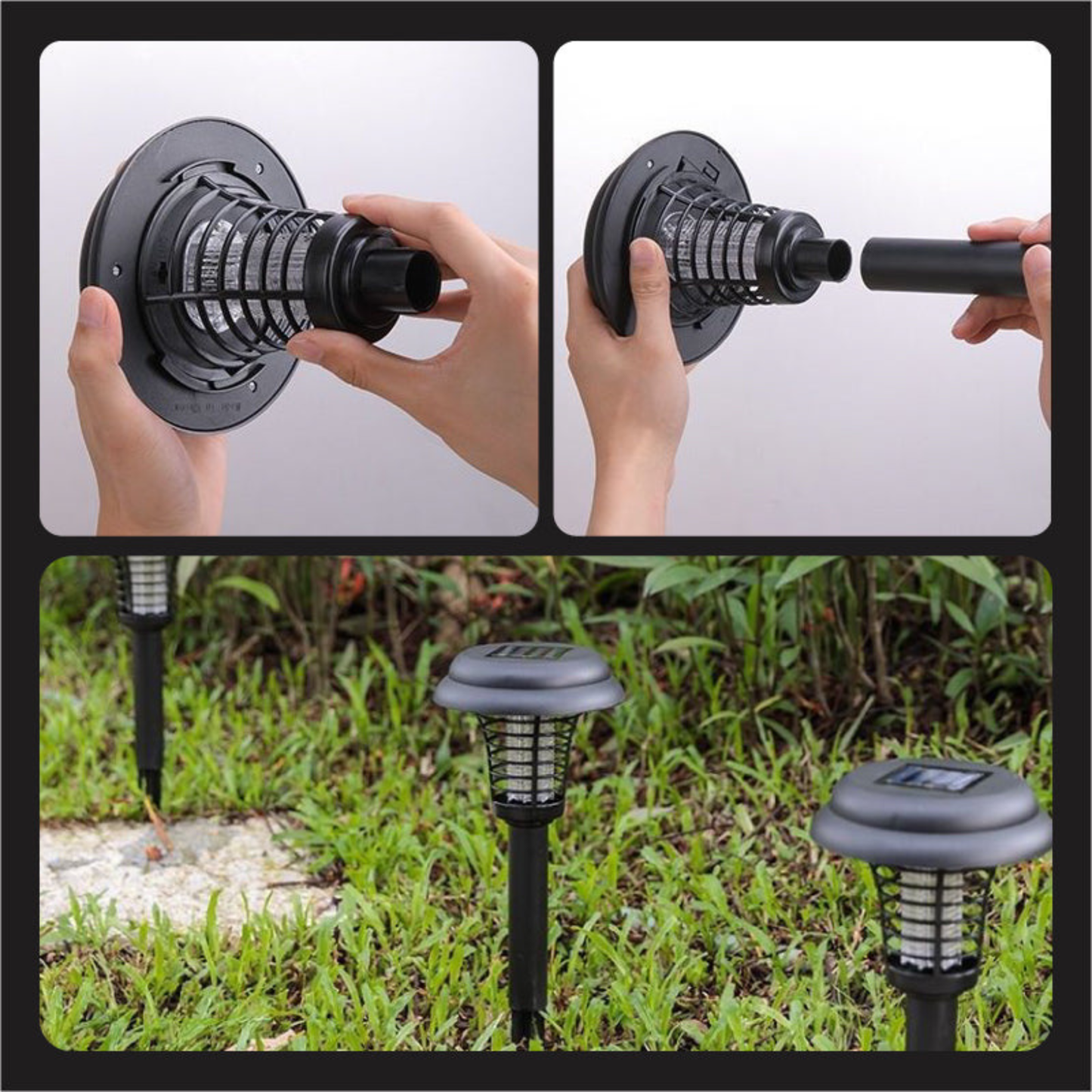LumiZap Pro — Lampe Solaire Anti-Moustiques 2-en-1