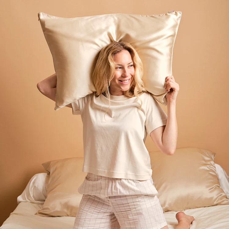 SoiePure™ – Taie d’Oreiller en Soie de Mûrier