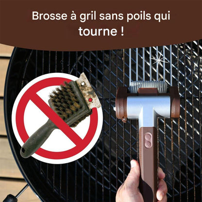 NettoyeurGrill™- Nettoyeur de Grille Électrique Sans Fil et Sans Poils