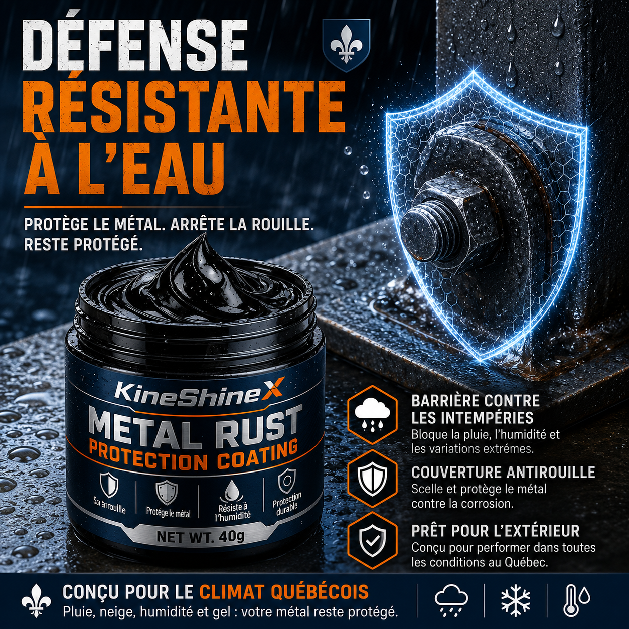 MétalRéno™ — Revêtement Noir Antirouille 2-en-1