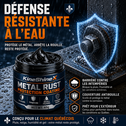 MétalRéno™ — Revêtement Noir Antirouille 2-en-1