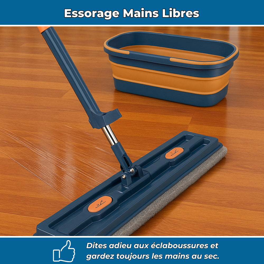 NettoMax Pro 360 — Vadrouille rotative avec seau essoreur mains libres