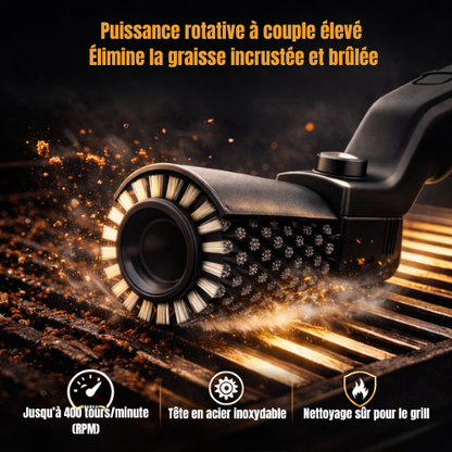 GrillX™ – Nettoyeur Électrique Haute Puissance pour Grilles.