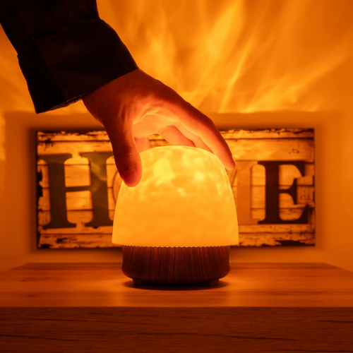 Lampe Aurora Sonique — Ambiance lumineuse 18 couleurs + Enceinte Bluetooth intégrée.