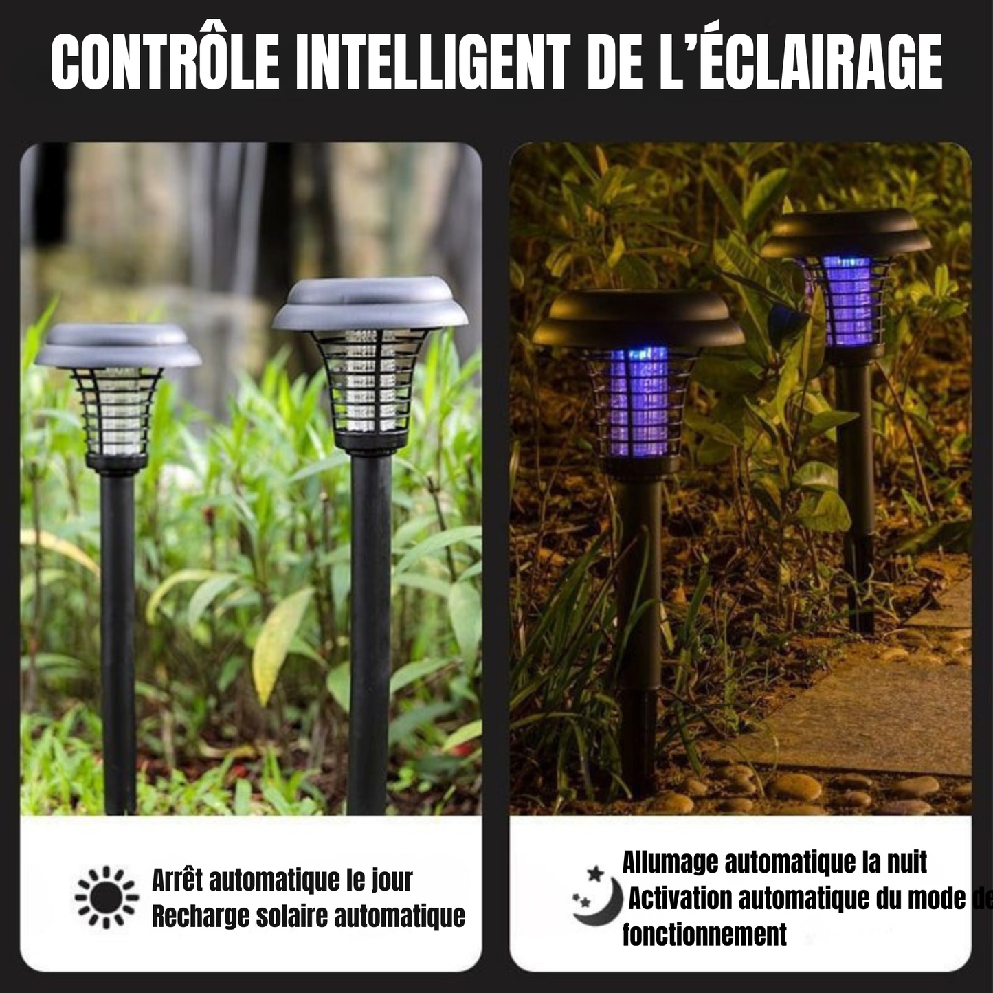 LumiZap Pro — Lampe Solaire Anti-Moustiques 2-en-1