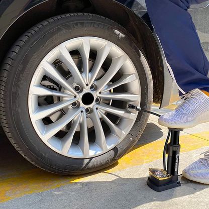 PneumaFix – Pompe à Pied avec Manomètre Intégré