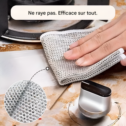 ÉcoBrill™ – Lingette Réutilisable Anti-Rayure & Écologique