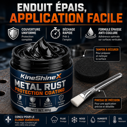 MétalRéno™ — Revêtement Noir Antirouille 2-en-1