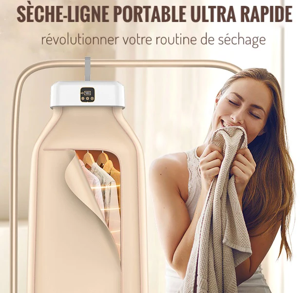 Sécheuse Portable Compacte – Séchage Rapide et Gain d’Espace