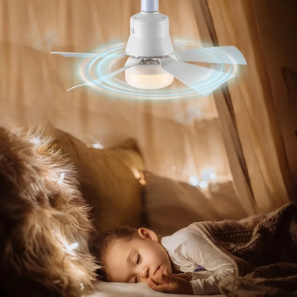 VentiloPro 2-en-1 — Ventilateur de plafond avec lumière LED & télécommande.